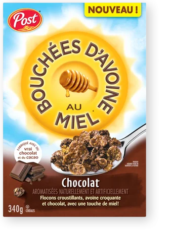 Bouchées de miel et d’avoine au chocolat